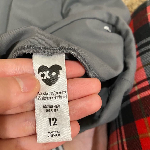 It gray leggings, with zipper, very new condition. - Picture 2 of 3